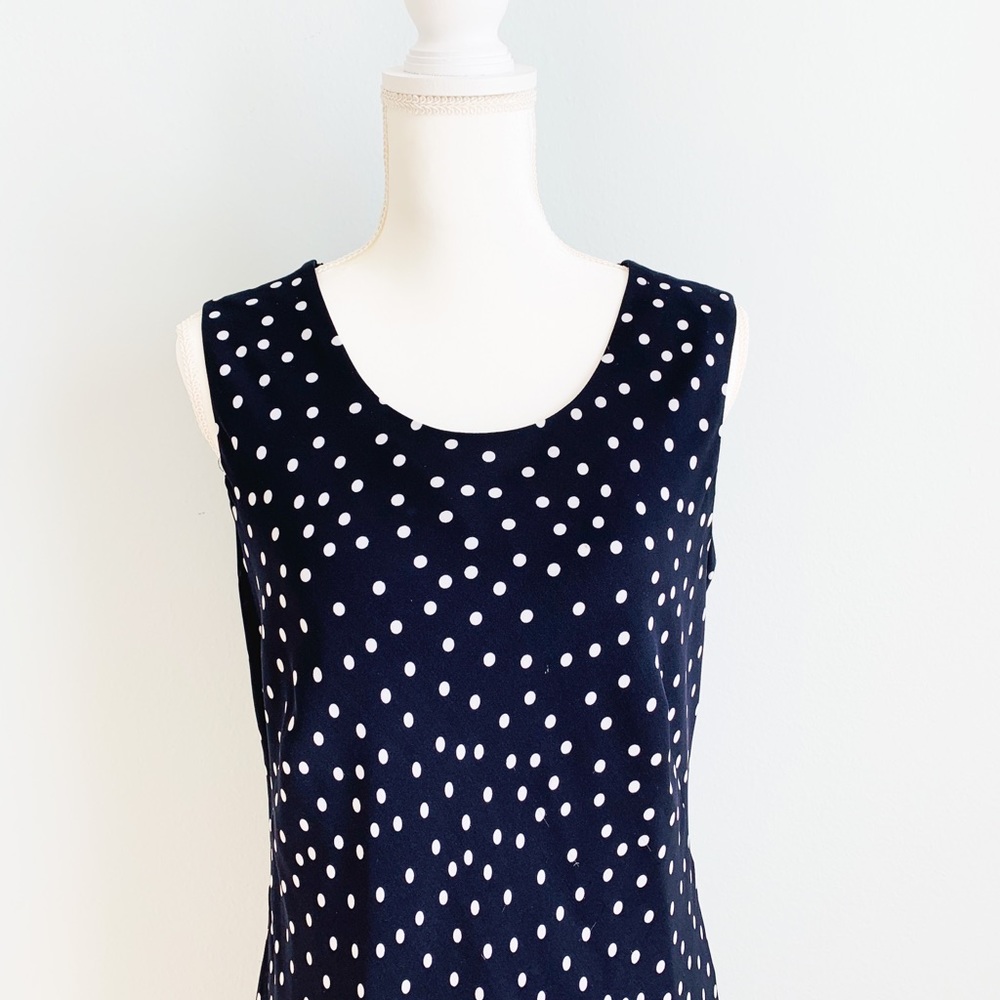 Talbots 100% Silk Navy Dress Spring Summer 10 EUC - Picture 1 of 7